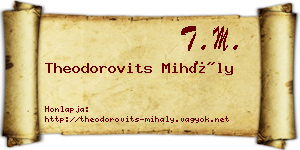 Theodorovits Mihály névjegykártya